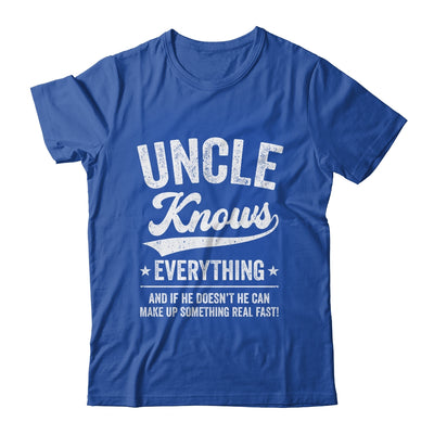 Uncle Knows Everything Fathers Day Birthday Christmas Shirt & Hoodie | teecentury