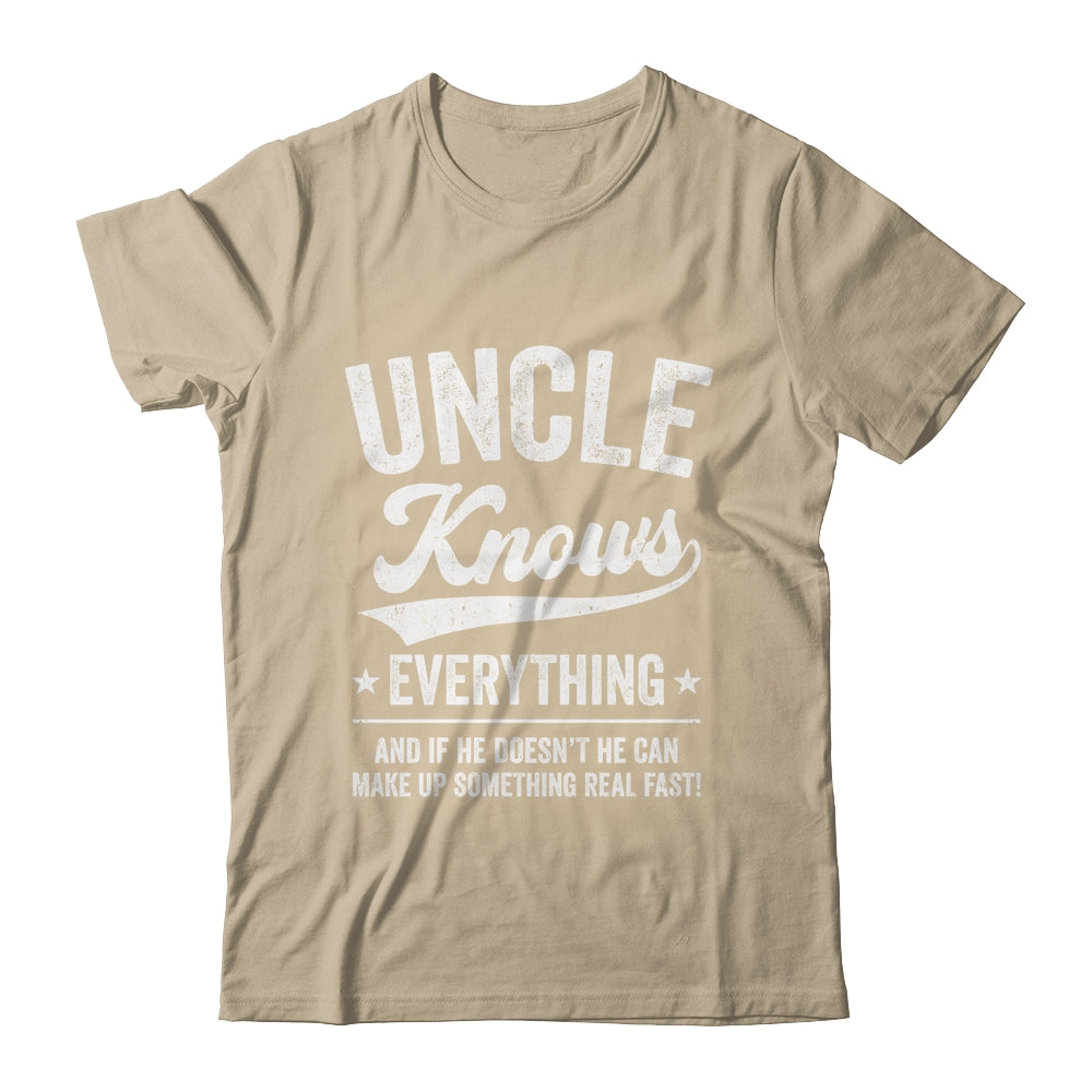 Uncle Knows Everything Fathers Day Birthday Christmas Shirt & Hoodie | teecentury