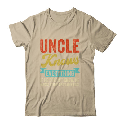 Uncle Knows Everything Funny Father's Day Uncle Shirt & Hoodie | teecentury