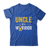 Uncle Of A Warrior Childhood Cancer Awareness Family Ribbon Shirt & Hoodie | teecentury