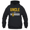 Uncle Of A Warrior Childhood Cancer Awareness Family Ribbon Shirt & Hoodie | teecentury