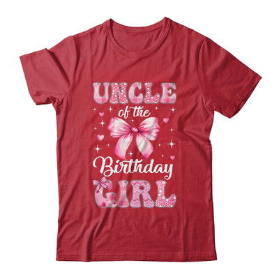 Uncle Of Birthday Girl Coquette Bow Matching Family Shirt & Hoodie | teecentury