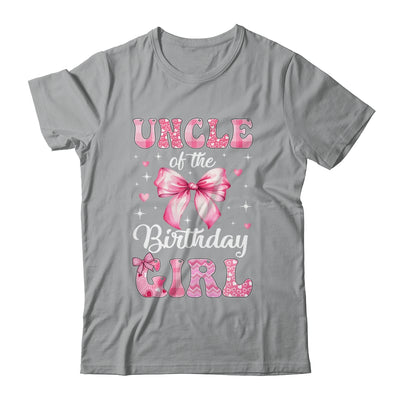 Uncle Of Birthday Girl Coquette Bow Matching Family Shirt & Hoodie | teecentury