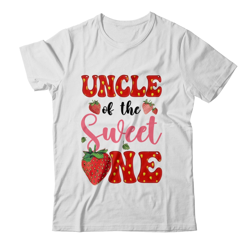 Uncle Of Sweet One Strawberry Frist 1st Birthday Girl Shirt & Hoodie | teecentury