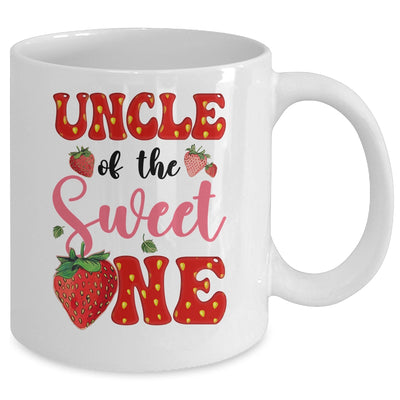 Uncle Of Sweet One Strawberry Frist 1st Birthday Girl Mug | teecentury