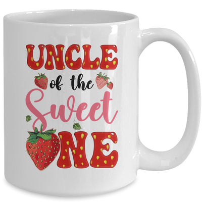 Uncle Of Sweet One Strawberry Frist 1st Birthday Girl Mug | teecentury