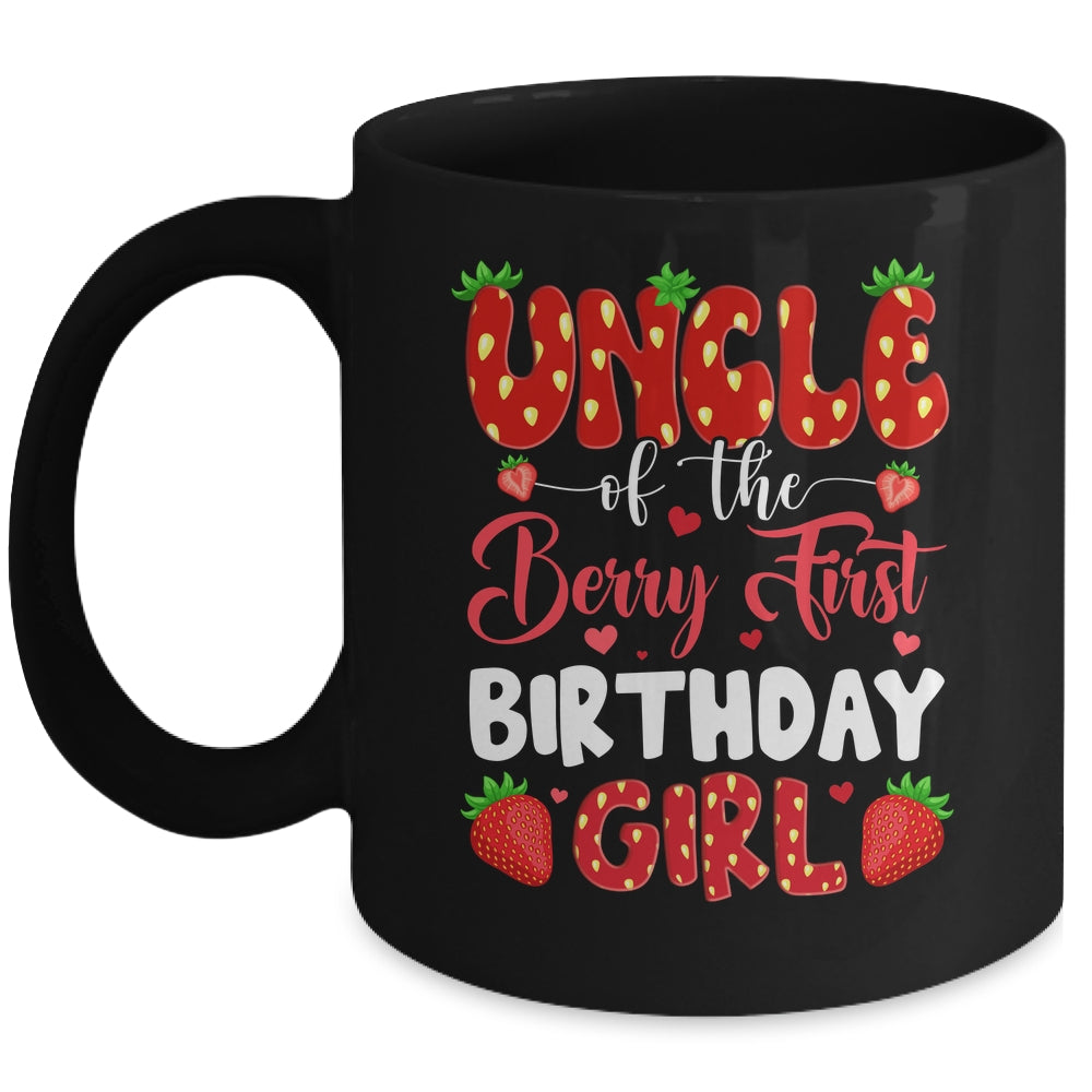 Uncle Of The Berry First Birthday Of Girl Strawberry Mug | teecentury