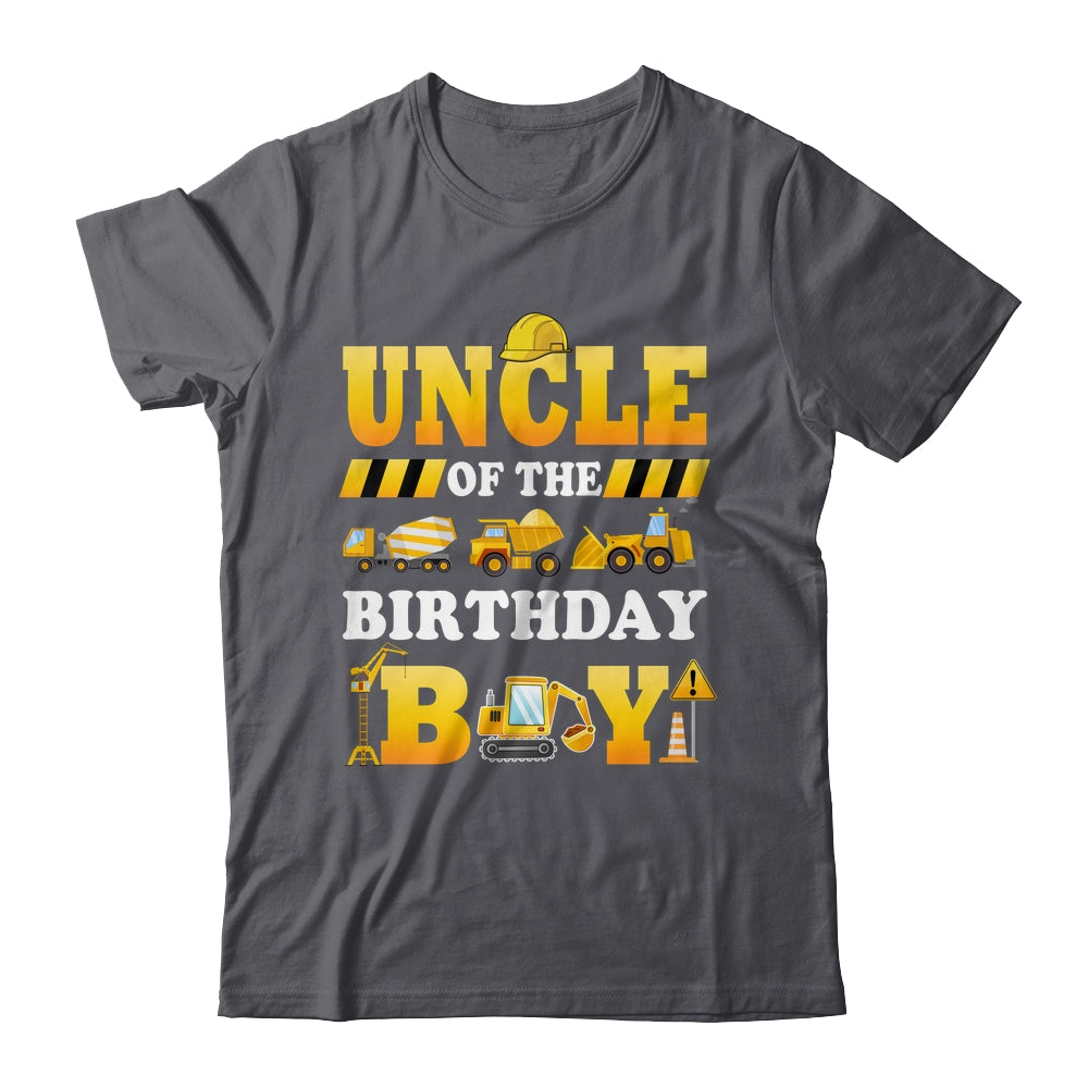 Uncle Of The Birthday Boy Construction Matching Family Shirt & Hoodie | teecentury