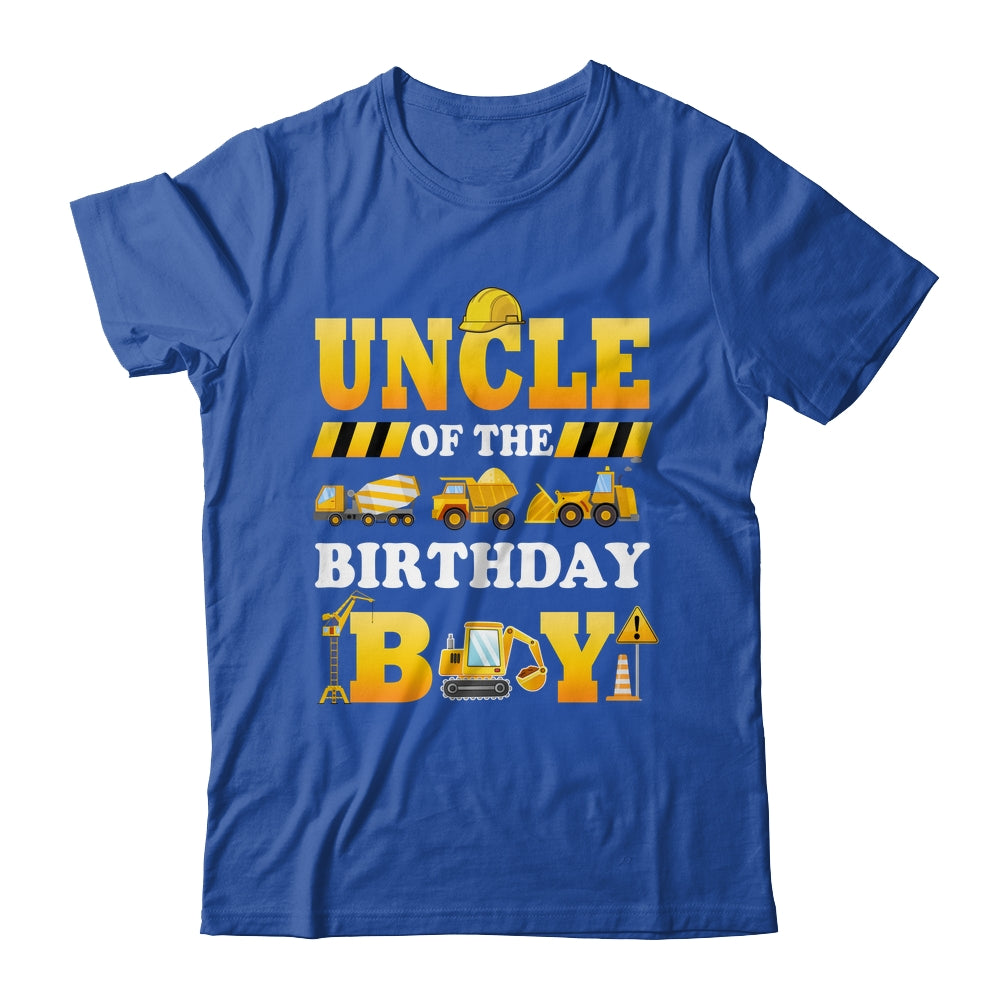 Uncle Of The Birthday Boy Construction Matching Family Shirt & Hoodie | teecentury