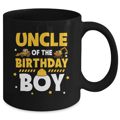 Uncle Of The Birthday Boy Construction Worker Family Party Mug | teecentury