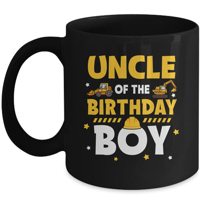 Uncle Of The Birthday Boy Construction Worker Family Party Mug | teecentury