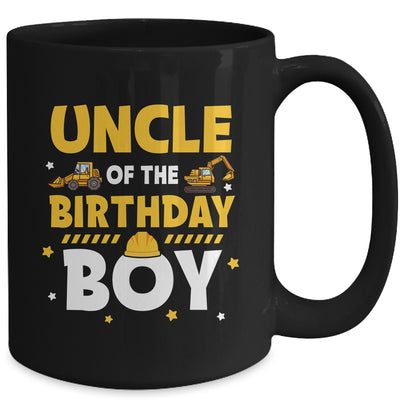 Uncle Of The Birthday Boy Construction Worker Family Party Mug | teecentury