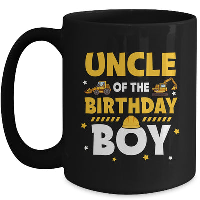 Uncle Of The Birthday Boy Construction Worker Family Party Mug | teecentury