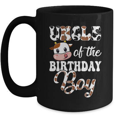 Uncle Of The Birthday Boy Cow Farm 1st Birthday Boy Mug | teecentury