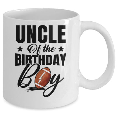 Uncle Of The Birthday Boy Football 1st Birthday Party Mug | teecentury