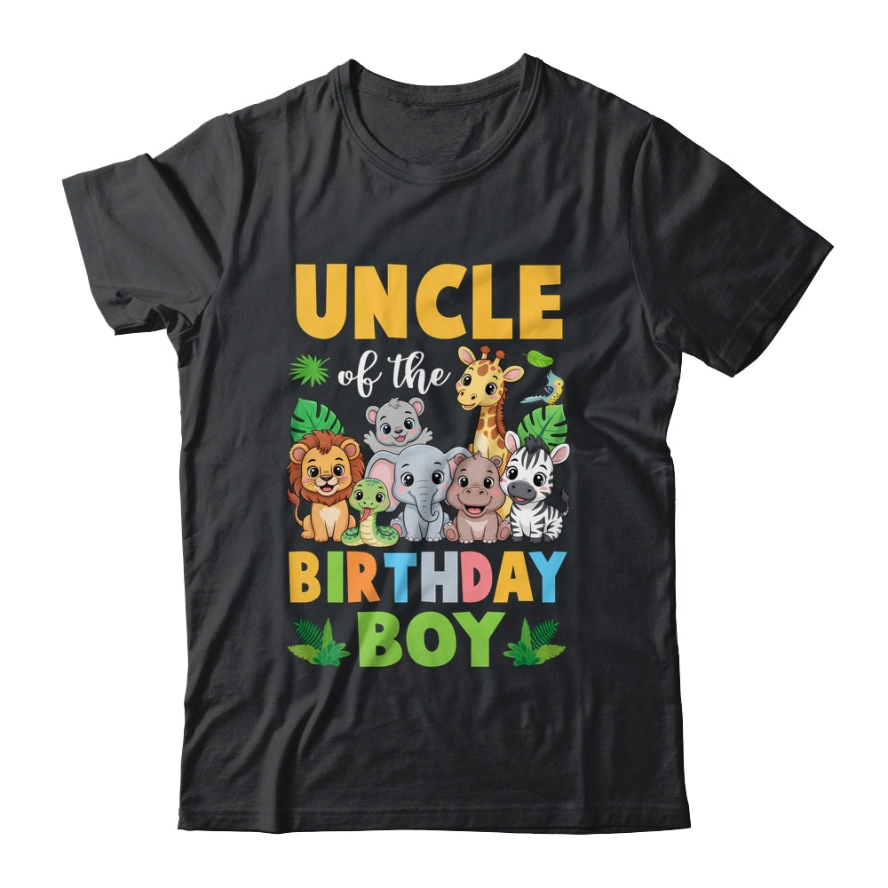 Uncle Of The Birthday Boy Kids Safari Jungle Animal Shirt & Hoodie | teecentury
