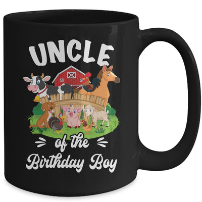 Uncle Of The Birthday Boy Party Cow Farm 1st Birthday Party Mug | teecentury