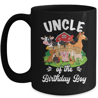 Uncle Of The Birthday Boy Party Cow Farm 1st Birthday Party Mug | teecentury