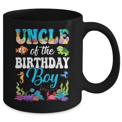 Uncle Of The Birthday Boy Sea Fish Ocean Aquarium Party Mug | teecentury