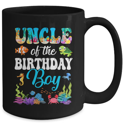 Uncle Of The Birthday Boy Sea Fish Ocean Aquarium Party Mug | teecentury