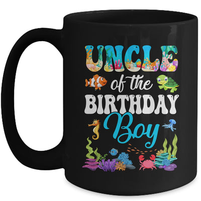 Uncle Of The Birthday Boy Sea Fish Ocean Aquarium Party Mug | teecentury