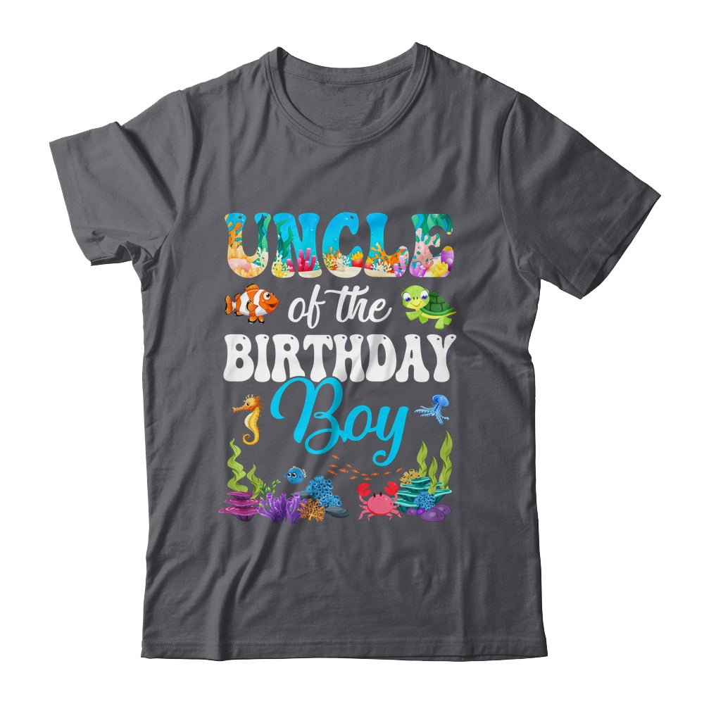 Uncle Of The Birthday Boy Sea Fish Ocean Aquarium Party Shirt & Hoodie | teecentury