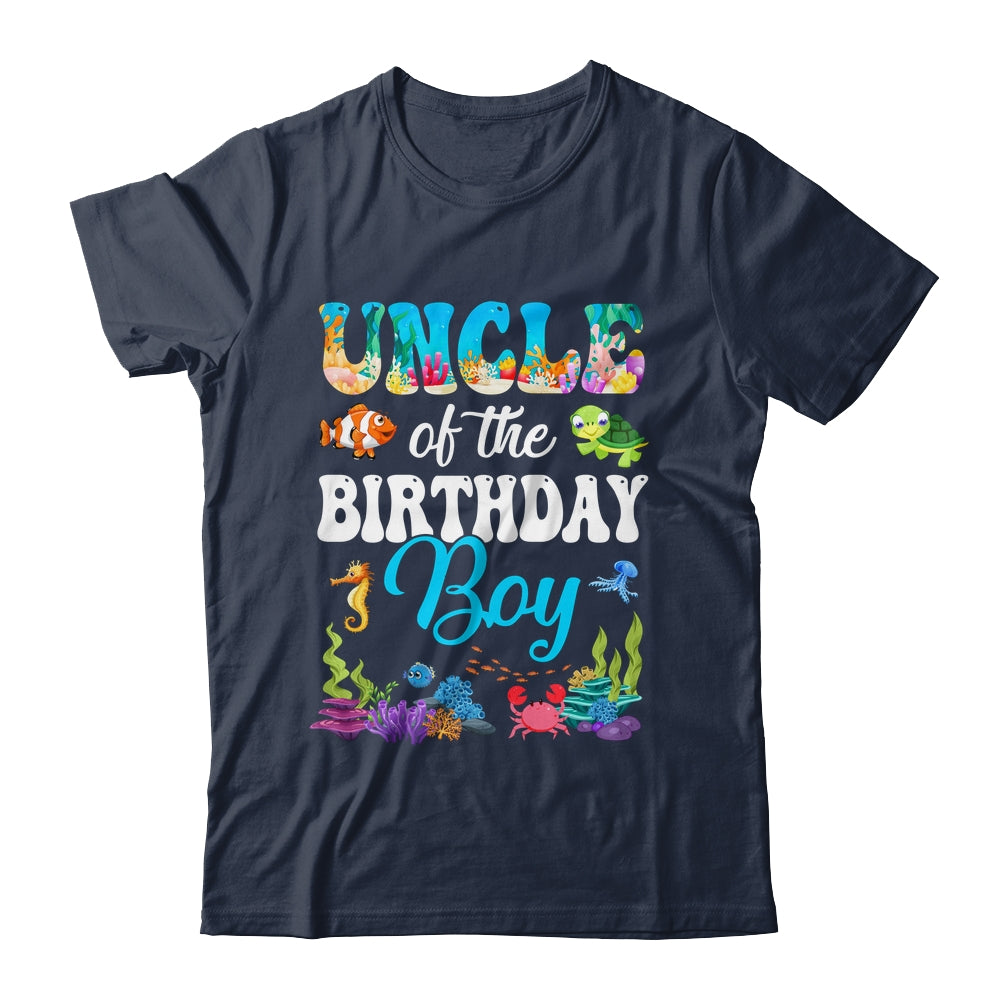 Uncle Of The Birthday Boy Sea Fish Ocean Aquarium Party Shirt & Hoodie | teecentury