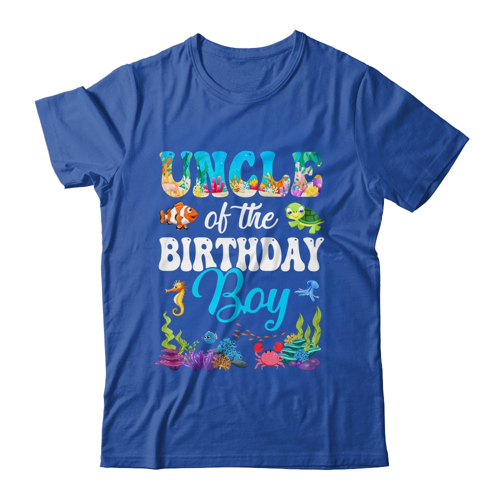 Uncle Of The Birthday Boy Sea Fish Ocean Aquarium Party Shirt & Hoodie | teecentury