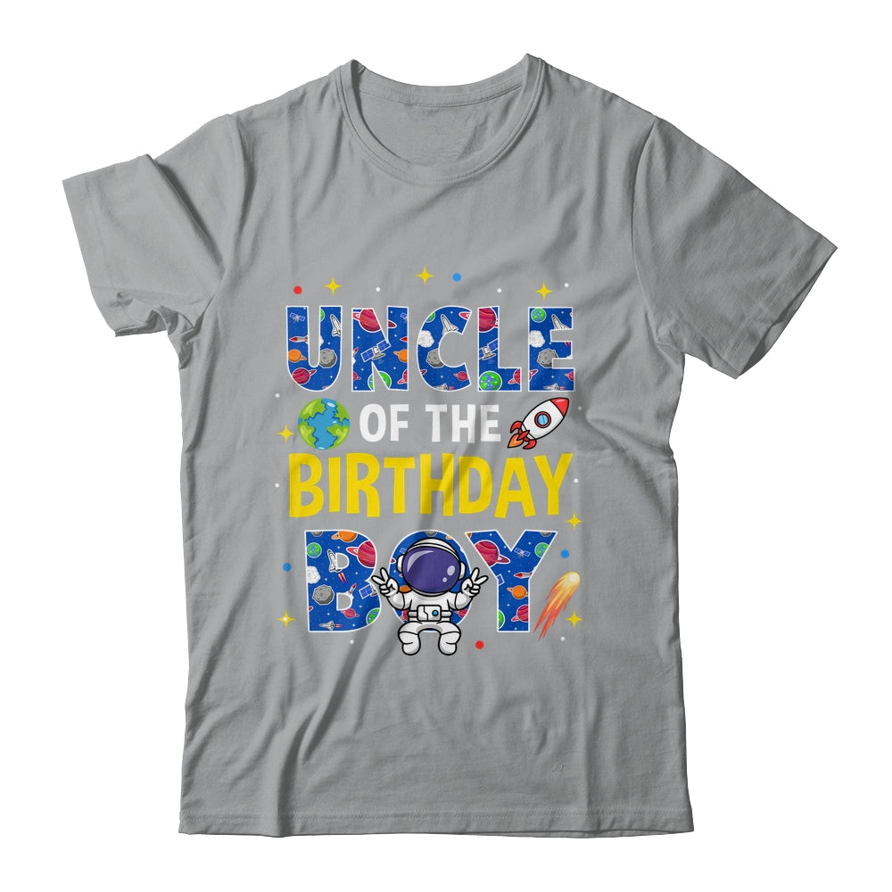 Uncle Of The Birthday Boy Space Astronaut Family Birthday Shirt & Hoodie | teecentury