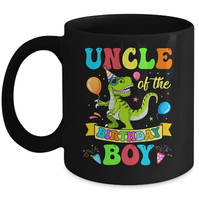 Uncle Of The Birthday Boy T-Rex Dinosaur Birthday Party Mug | teecentury