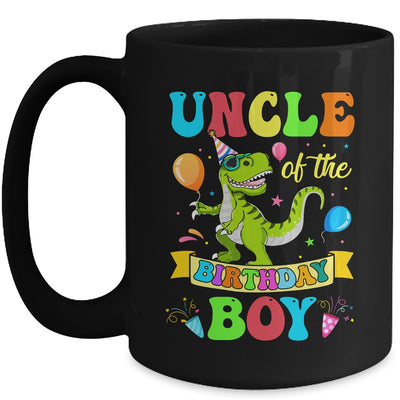 Uncle Of The Birthday Boy T-Rex Dinosaur Birthday Party Mug | teecentury