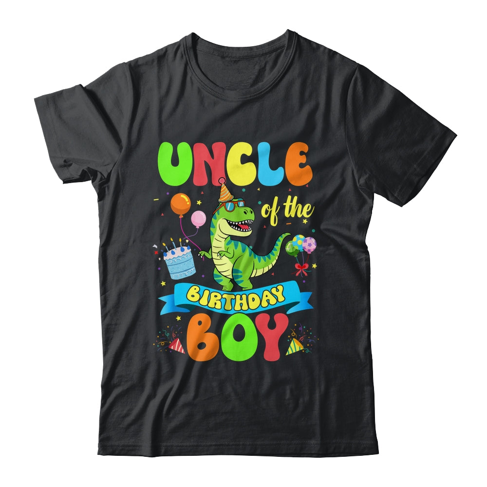 Uncle Of The Birthday Boy TRex Dinosaur Birthday Family Shirt & Hoodie | teecentury