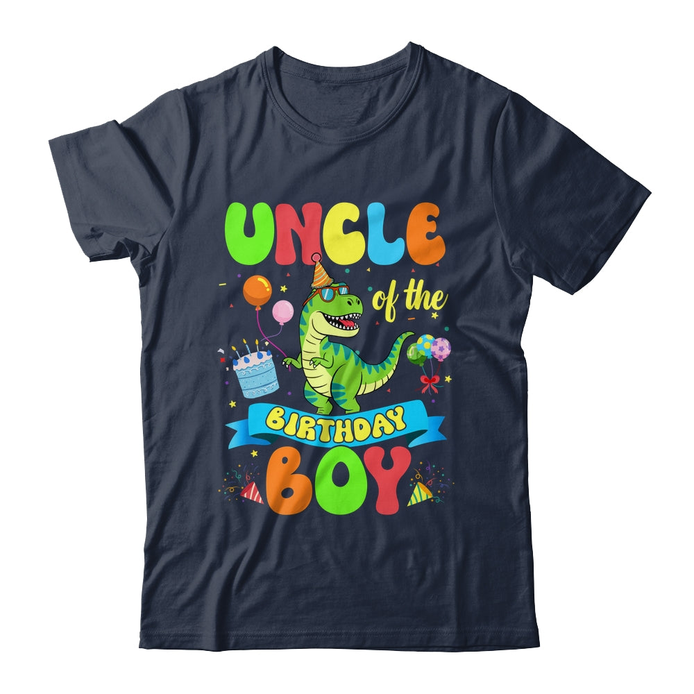 Uncle Of The Birthday Boy TRex Dinosaur Birthday Family Shirt & Hoodie | teecentury