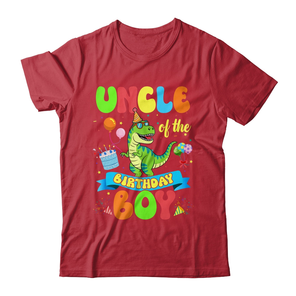 Uncle Of The Birthday Boy TRex Dinosaur Birthday Family Shirt & Hoodie | teecentury