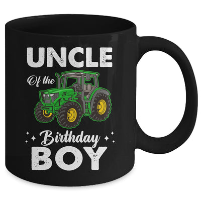 Uncle Of The Birthday Boy Tractors Farm Party Farmer Mug | teecentury