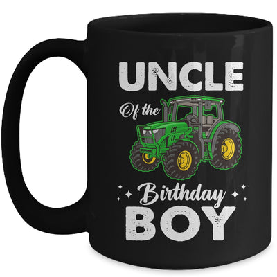 Uncle Of The Birthday Boy Tractors Farm Party Farmer Mug | teecentury