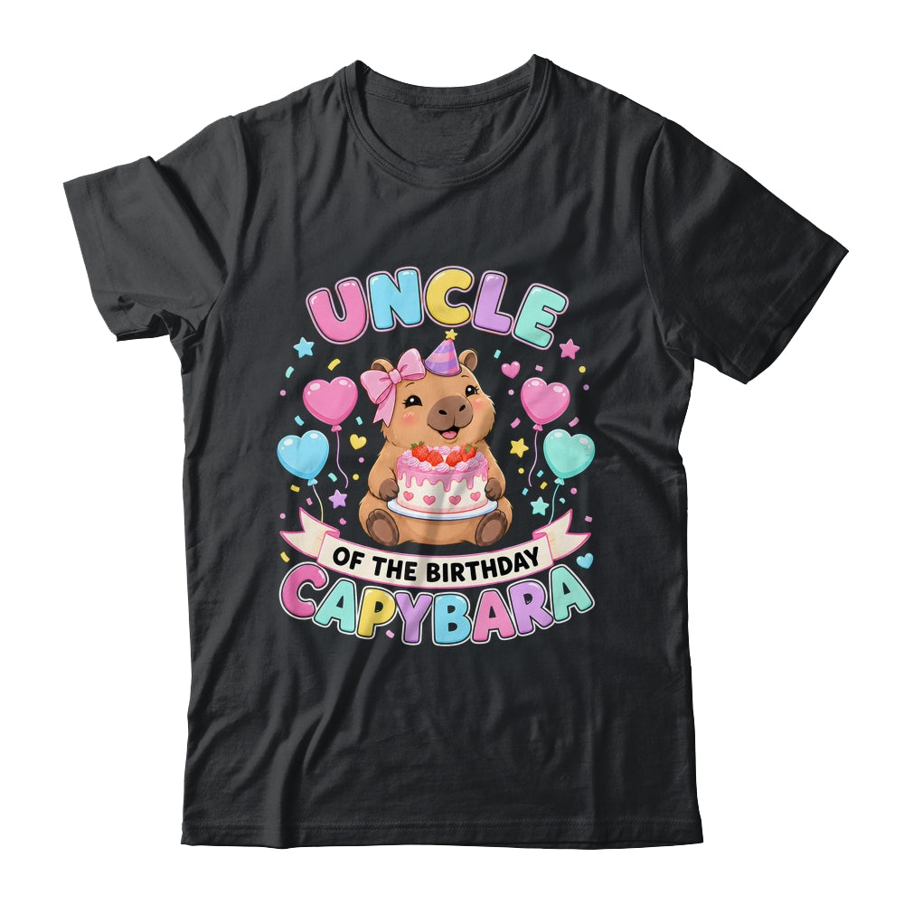 Uncle Of The Birthday Capybara Birthday Girl Family Shirt & Hoodie | teecentury