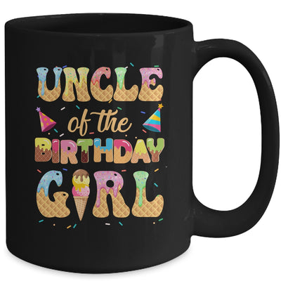 Uncle Of The Birthday Girl 1st Ice Cream Party Family Mug | teecentury