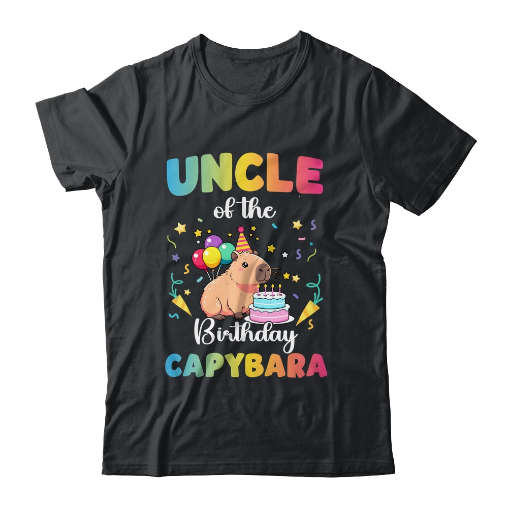Uncle Of The Birthday Girl Capybara Bday Party Family Shirt & Hoodie | teecentury