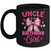 Uncle Of The Birthday Girl Coquette Bow Matching Family Mug | teecentury