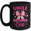 Uncle Of The Birthday Girl Coquette Bow Matching Family Mug | teecentury