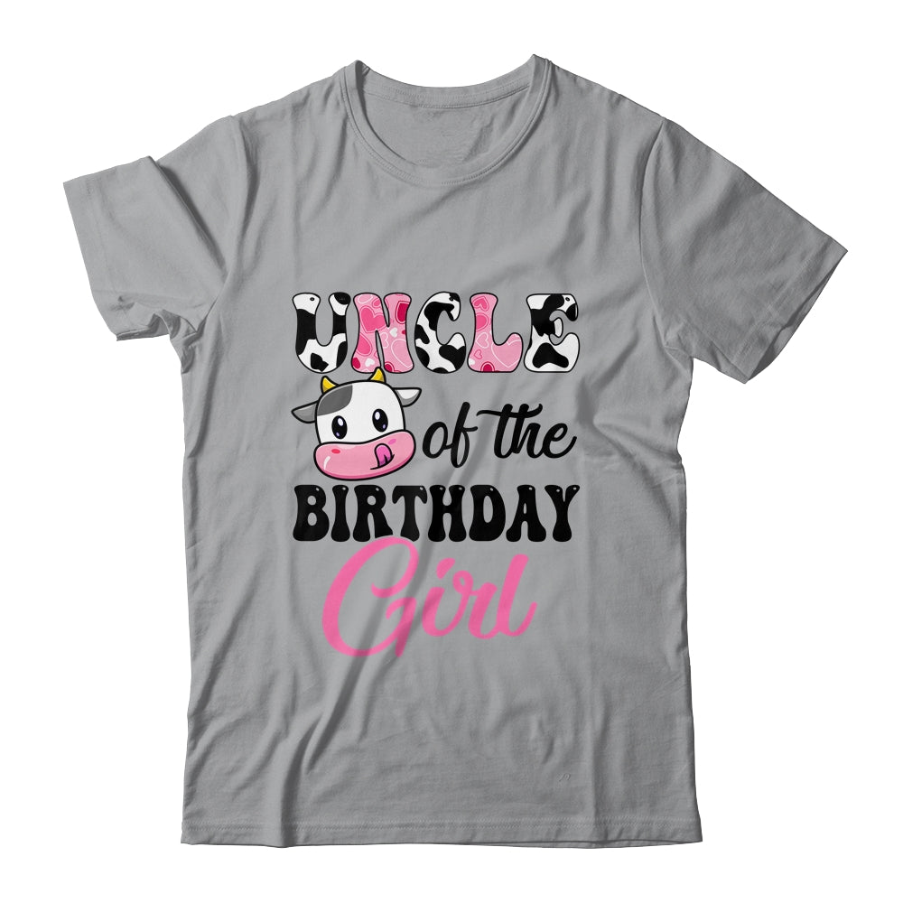 Uncle Of The Birthday Girl Cow Farm 1st Birthday Girl Shirt & Hoodie | teecentury