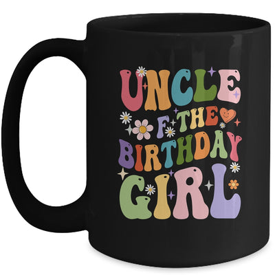 Uncle Of The Birthday Girl Groovy Party 1st Birthday Girl Mug | teecentury