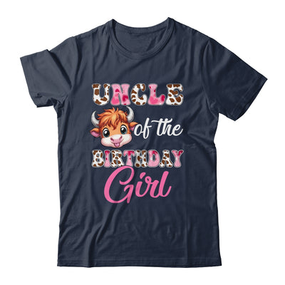 Uncle Of The Birthday Girl Highland Cow Farm 1st Birthday Shirt & Hoodie | teecentury