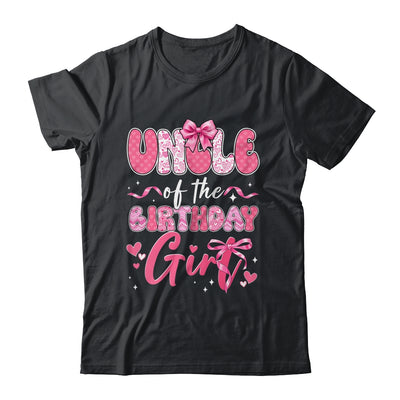 Uncle Of The Birthday Girl Pink Coquette Bow Family Shirt & Hoodie | teecentury