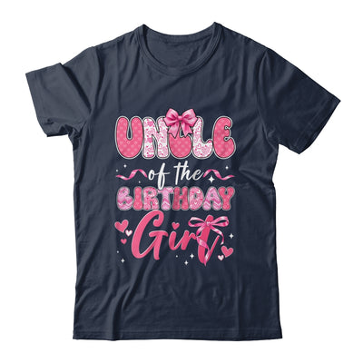 Uncle Of The Birthday Girl Pink Coquette Bow Family Shirt & Hoodie | teecentury
