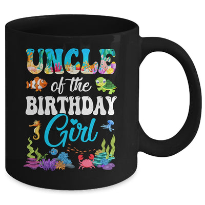 Uncle Of The Birthday Girl Sea Fish Ocean Aquarium Party Mug | teecentury