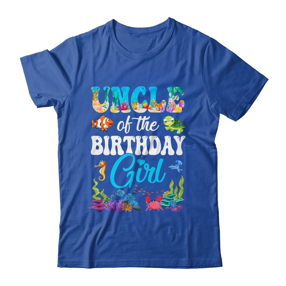 Uncle Of The Birthday Girl Sea Fish Ocean Aquarium Party Shirt & Hoodie | teecentury