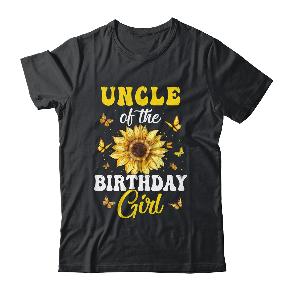 Uncle Of The Birthday Girl Sunflower Party Family Matching Shirt & Hoodie | teecentury