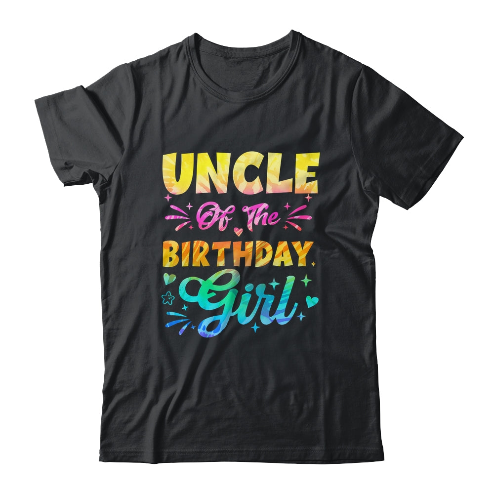 Uncle Of The Birthday Girl Tie Dye 1st Birthday Family Shirt & Hoodie | teecentury